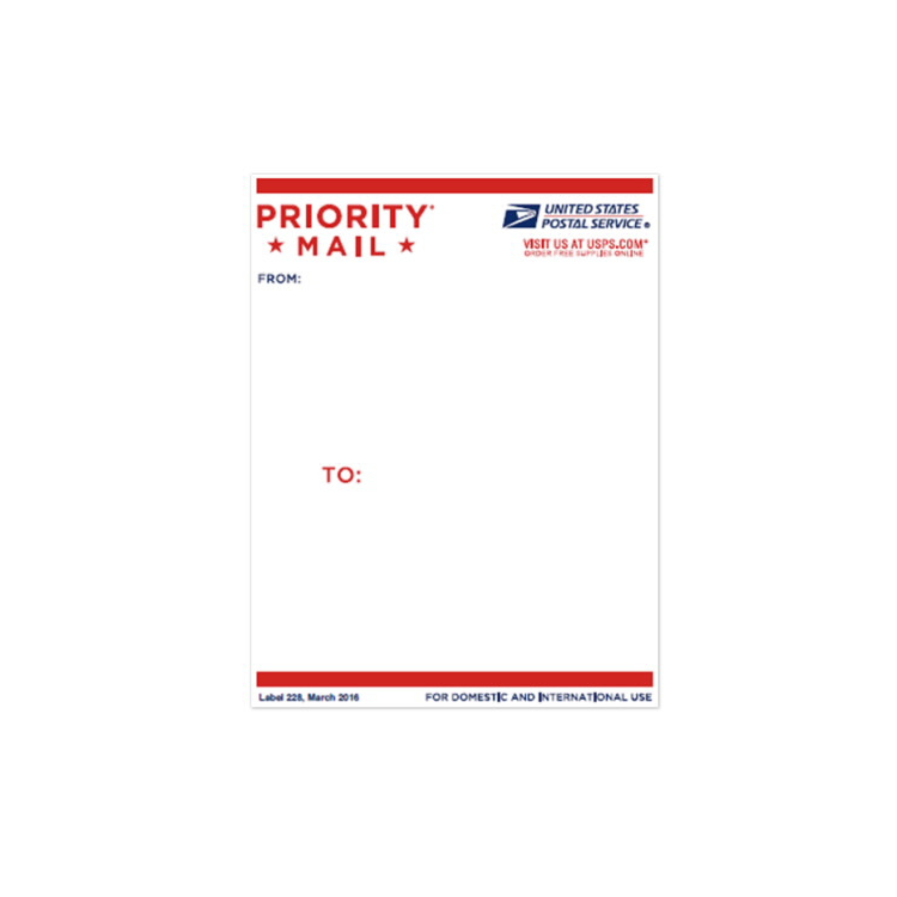 Sticker Priority Mail