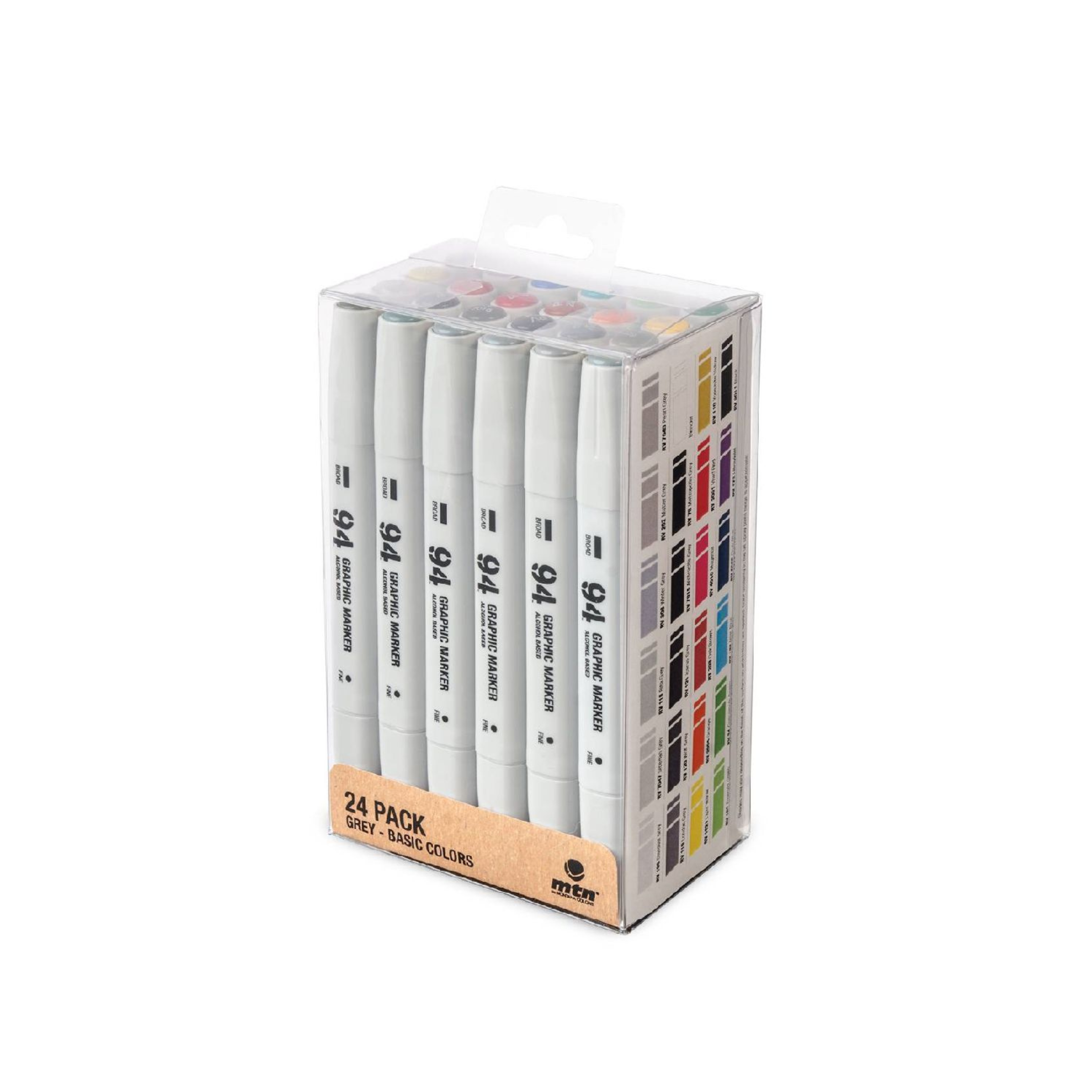 MTN Graphic Marker  24 Pack Grises