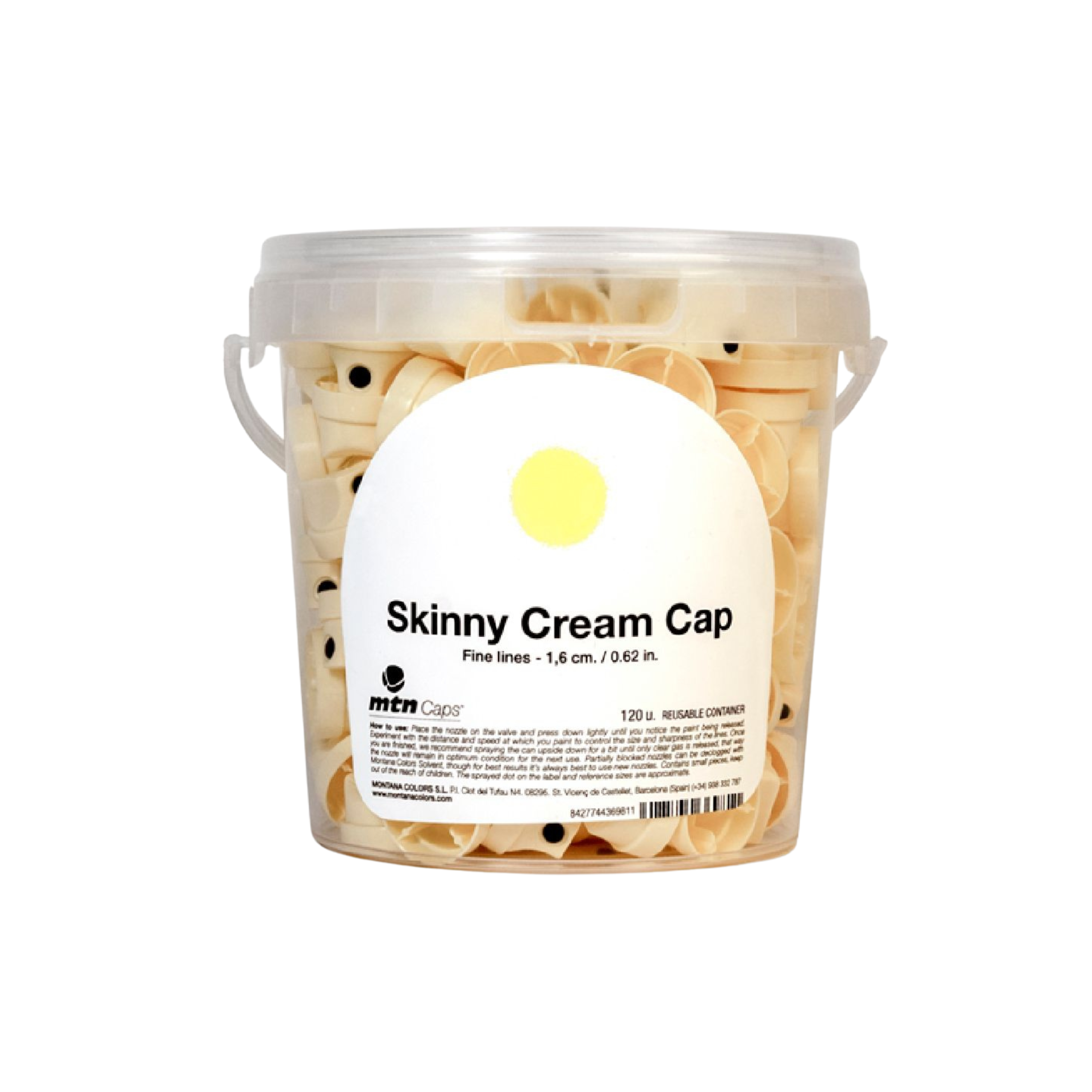 MTN Skinny Cream Cap Cubo 120uds