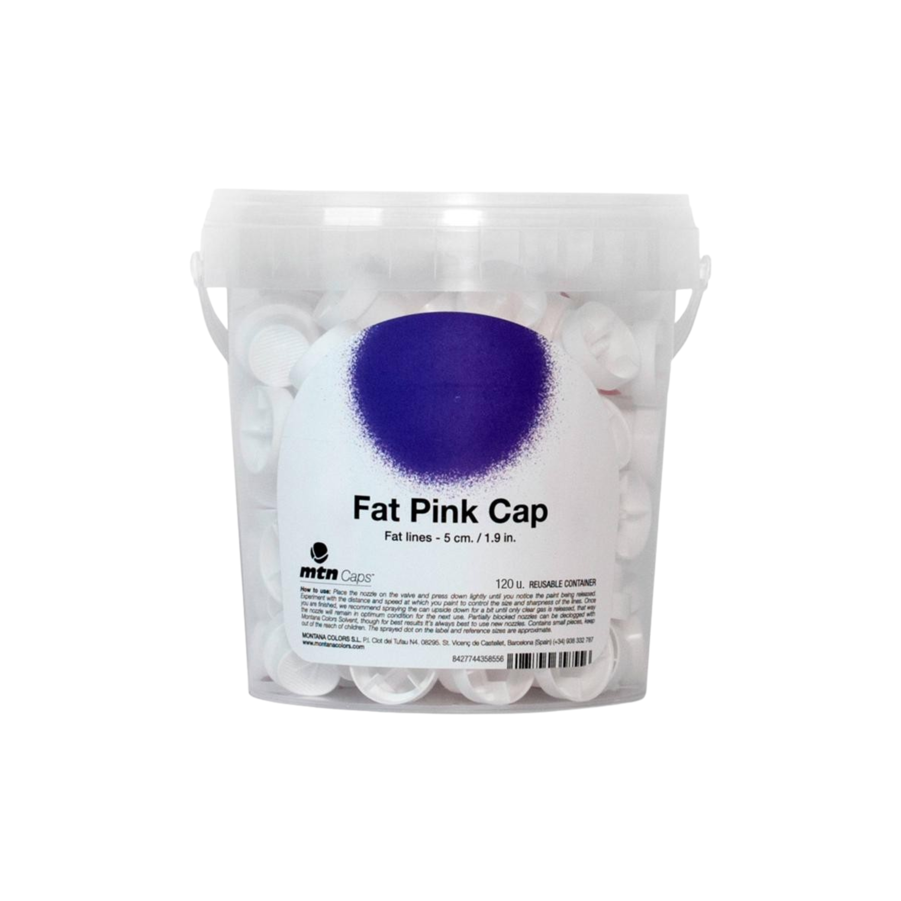 MTN Fat Pink Cap Cubo 120uds